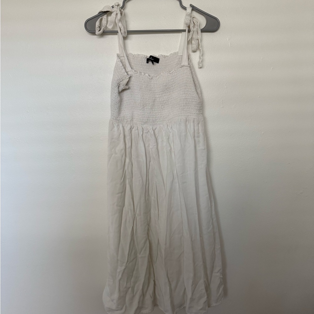 Lulu's White Tie Dress